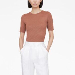 Anine Bing Caitlyn Top SZ MED NWT Terracotta